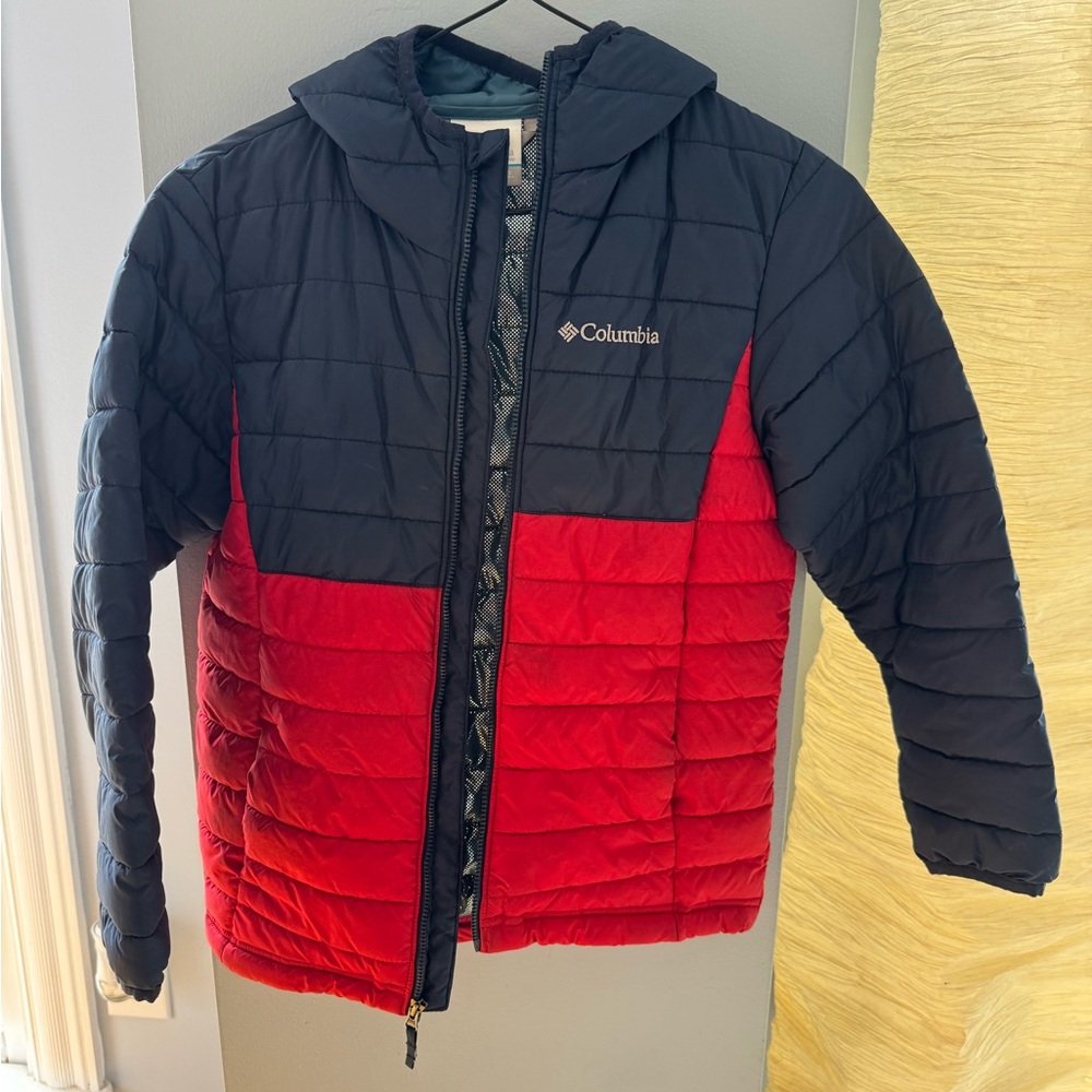 Columbia Kids' Bold Red and Black Puffer Jacket